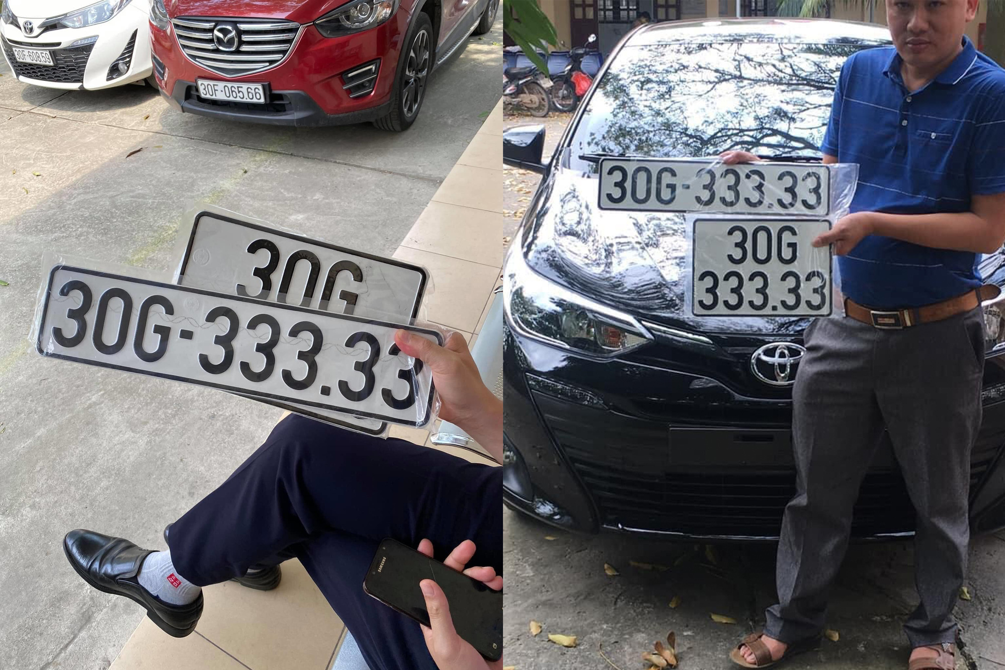 Chủ nhân Toyota Vios may mắn 'bấm' được biển số ngũ quý, dân mạng xôn xao đồn đoán giá bán lại