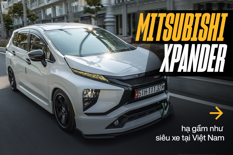 Mitsubishi Xpander độ hạ gầm độc nhất thế giới tại Việt Nam