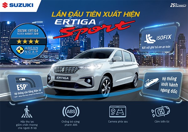 Suzuki Ertiga Sport 2020 chốt giá 559 triệu đồng tại Việt Nam: Thêm cân bằng điện tử, đáp trả Mitsubishi Xpander - Ảnh 1.