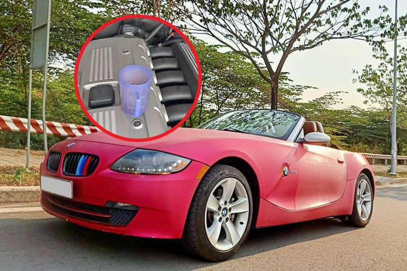 Bán 738 triệu bị chê đắt, chủ xe Việt đặt cốc nước đầy lên động cơ BMW Z4 để minh chứng chất lượng sau 16 năm tuổi