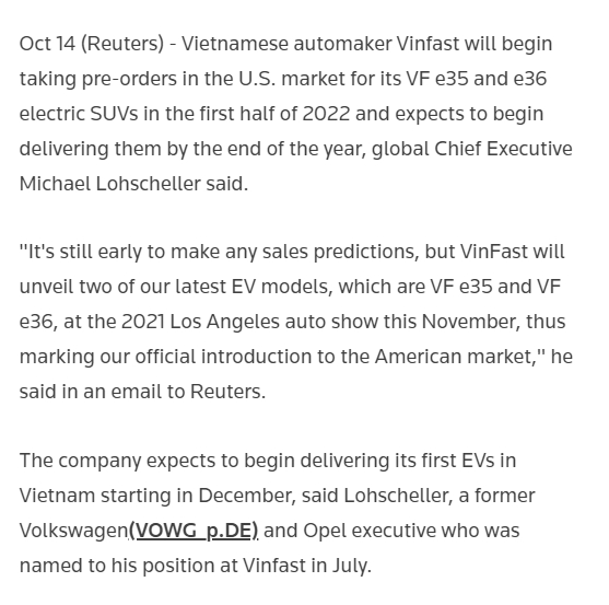 Báo quốc tế đồng loạt đưa tin VinFast đến LA Auto Show 2021, hé lộ tỷ phú Phạm Nhật Vượng sẽ mở nhà máy và 60 showroom tại Mỹ - Ảnh 5.
