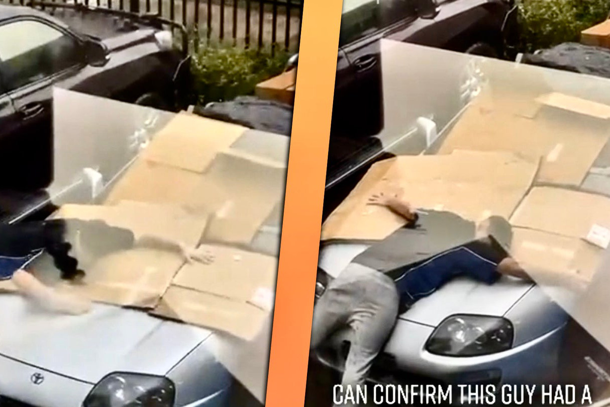 Lấy thân che mưa đá cho xe, chủ nhân Toyota Supra làm cộng đồng mạng tranh cãi kịch liệt