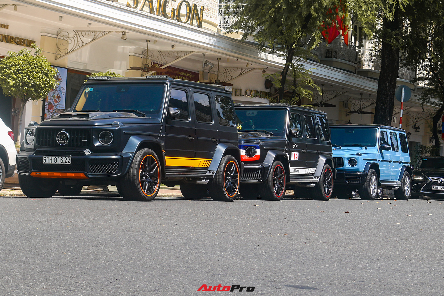 Mercedes-AMG G 63 của Minh Nhựa mang diện mạo khác lạ tụ họp với 2 chiếc của Nguyễn Quốc Cường và vợ chồng Đoàn Di Băng