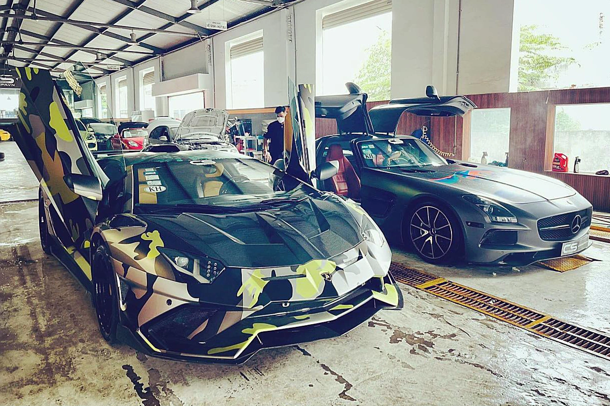 Lamborghini Aventador độ bodykit khủng nhất Việt Nam lộ nguyên hình, sánh đôi cùng Mercedes-AMG SLS hàng hiếm của đại gia Sài Gòn