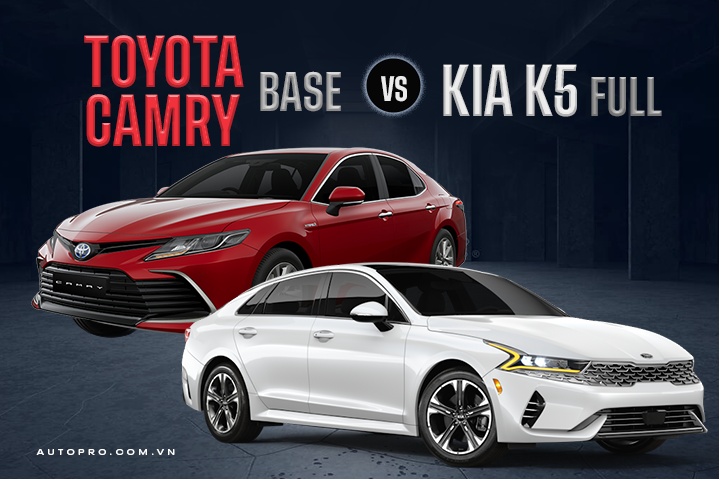Cùng giá 1 tỷ đồng, mua Toyota Camry base hay Kia K5 full: Xe nhập ít option hơn lắp ráp