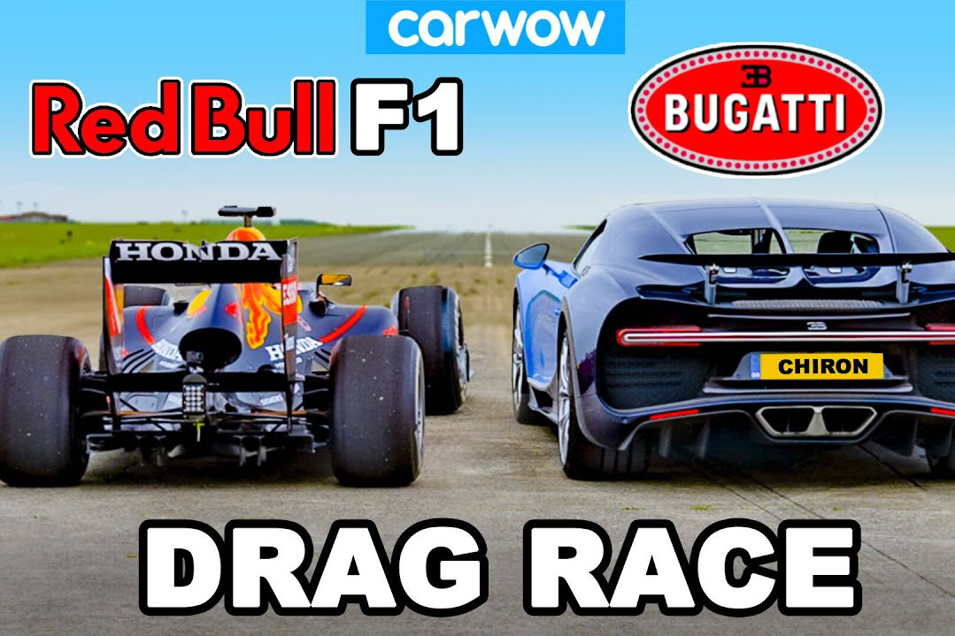Bugatti Chiron tranh tài với xe đua F1 và cái kết khó không phải ai cũng đoán đúng