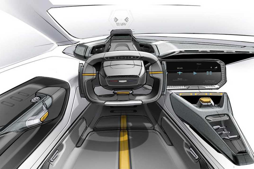 Xem trước thiết kế nội thất phong cách chiến đấu cơ của Chevrolet Camaro trong tương lai
