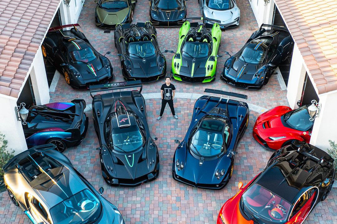 Đại gia cuồng Pagani: Tậu 7 chiếc, nhìn bộ sưu tập có thêm Bugatti, Lamborghini, Ferrari mà vừa mê vừa hoảng