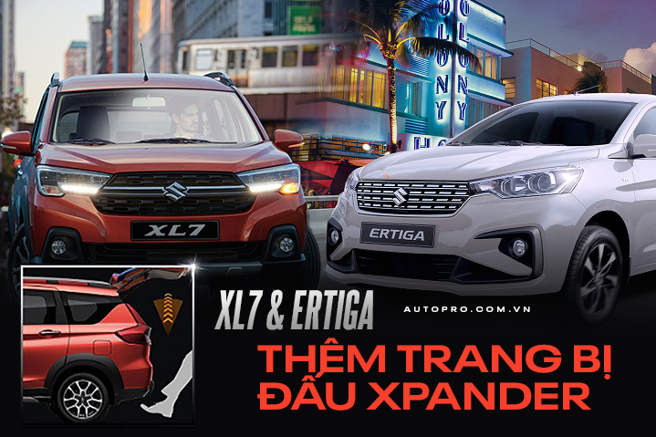 Suzuki XL7 và Ertiga thêm bản đặc biệt tại Việt Nam: Có camera 360 độ, sạc không dây và đá cốp, quyết đấu Mitsubishi Xpander