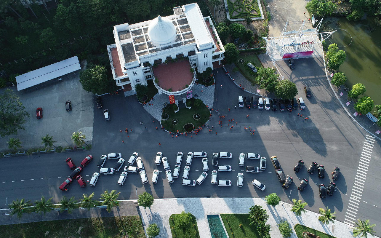 100 xe Mitsubishi Xpander xếp chữ hoành tráng tại Hạ Long: Hành trình đầy ý nghĩa và cảm xúc