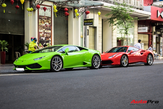 Dần kín tiếng trong giới chơi siêu xe, Phan Thành bất ngờ mang Lamborghini Huracan màu hiếm chơi Tết cùng đại gia đi Ferrari 488 GTB với tiểu sử đặc biệt - Ảnh 8.