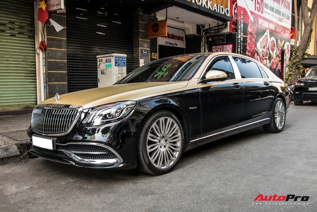 Góc làm đẹp không khó: Chỉ với lớp decal, đại gia Cần Thơ biến Mercedes-Maybach S 450 sang phong cách 2 tông bắt mắt - Ảnh 6.