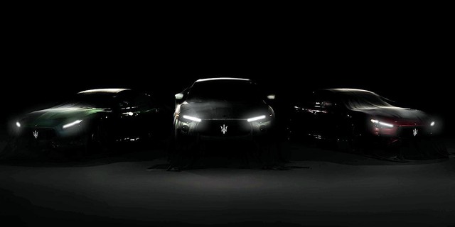 Maserati Ghibli Trofeo và Quattroporte Trofeo lộ mặt, chốt ngày ra mắt - Ảnh 1.