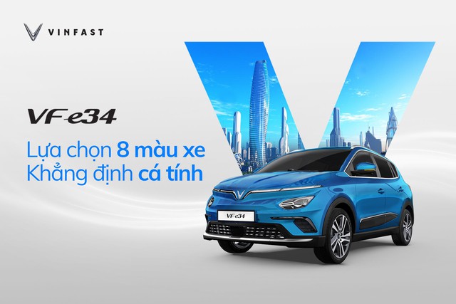 VinFast chốt bảng màu VF e34: Đặt tên kiêu kỳ như xe sang, 6 màu giống y hệt chủ tịch President - Ảnh 1.