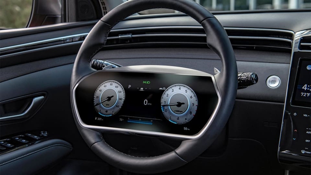 Hyundai tích hợp màn hình lớn vào vô-lăng, cách đánh lái là điều gây tò mò - Ảnh 1.