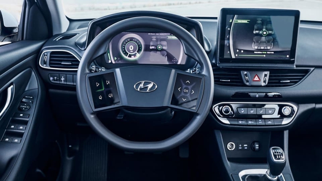 Hyundai tích hợp màn hình lớn vào vô-lăng, cách đánh lái là điều gây tò mò - Ảnh 2.