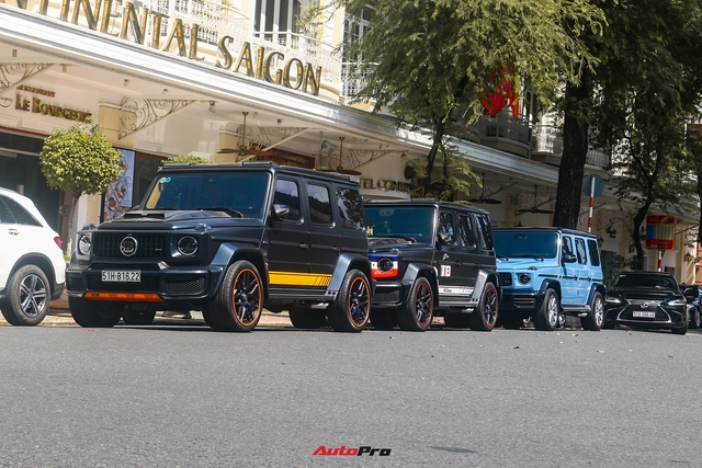 Mercedes-AMG G 63 của Minh Nhựa mang diện mạo khác lạ tụ họp với 2 chiếc của Nguyễn Quốc Cường và vợ chồng Đoàn Di Băng - Ảnh 1.