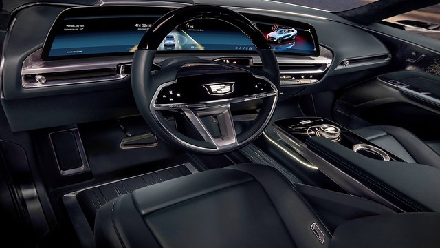 Cadillac Lyriq lần đầu lộ diện ngoài đời thực - Đối thủ của BMW iX - Ảnh 3.