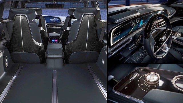 Cadillac Lyriq lần đầu lộ diện ngoài đời thực - Đối thủ của BMW iX - Ảnh 2.