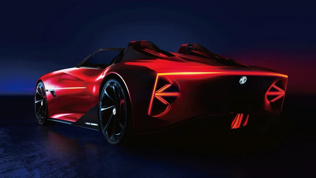 Ra mắt MG Cyberster - Concept siêu xe dị, đèn pha nhắm mở như mắt người - Ảnh 1.