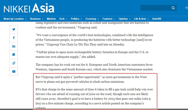 Truyền thông quốc tế: ‘VinFast sẽ sở hữu công nghệ pin khủng nhất thị trường, vượt cả Tesla’ - Ảnh 3.