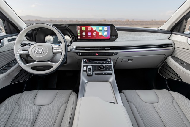 Hyundai Palisade 2023 ra mắt: Lưới tản nhiệt 3D và vô-lăng như Tucson, ghế công thái học mượn từ Genesis cùng nhiều công nghệ khủng - Ảnh 6.